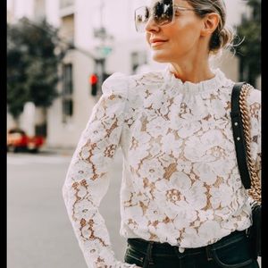 Wayf Erika Emma Puff Sleeve Lace 